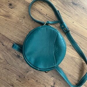 Portland Leather Small Circle Crossbody Bag